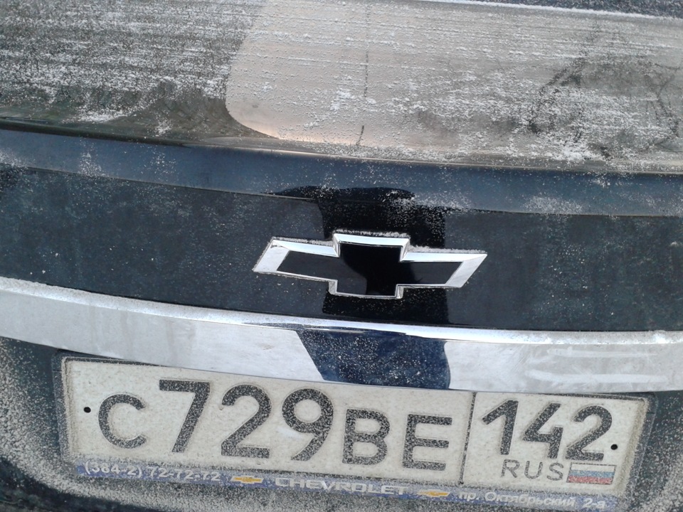 Шильдик "Крестоносец" в брутальный черный цвет:) — Chevrolet Cruze (1G ...
