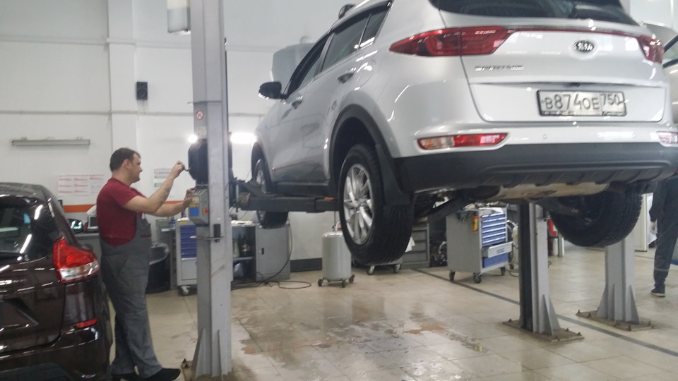 ТО-1 в КИА БН-Моторс Обнинск — KIA Sportage (4G), 2 л, 2017 года ...
