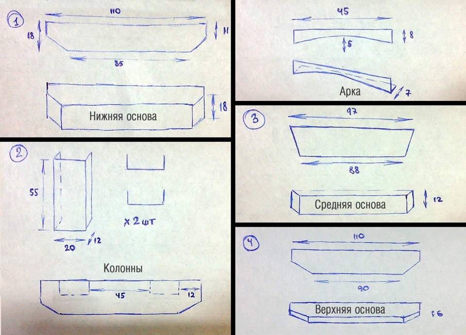 Камин из пеноплекса своими руками чертеж с размерами