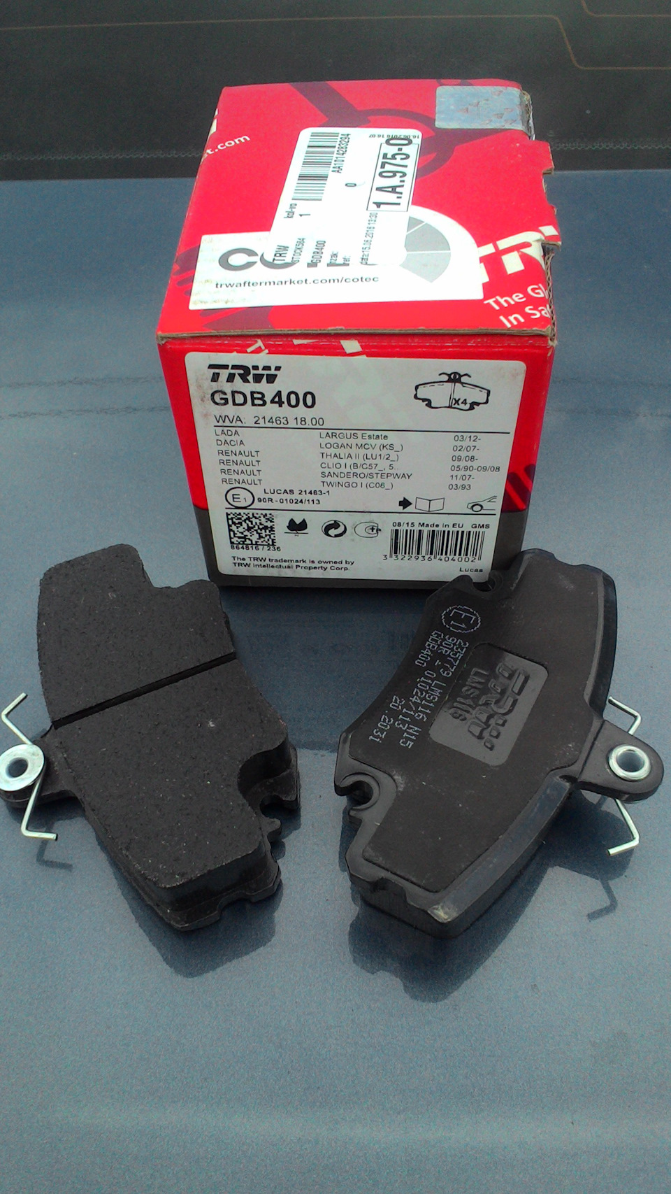 И снова колодки — Renault Logan (1G), 1,6 л, 2012 года | расходники ...