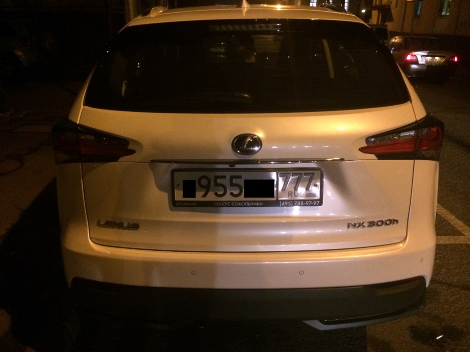 Сегодня поставил на учет — номер очень даже не плохой достался!)) — Lexus NX (1G)