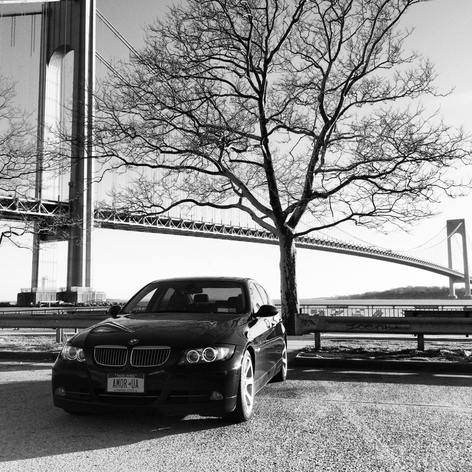 Небольшой фотосет на фоне моста Verrazano — BMW 3 series (E90), 3 л, 2007  года | фотография | DRIVE2