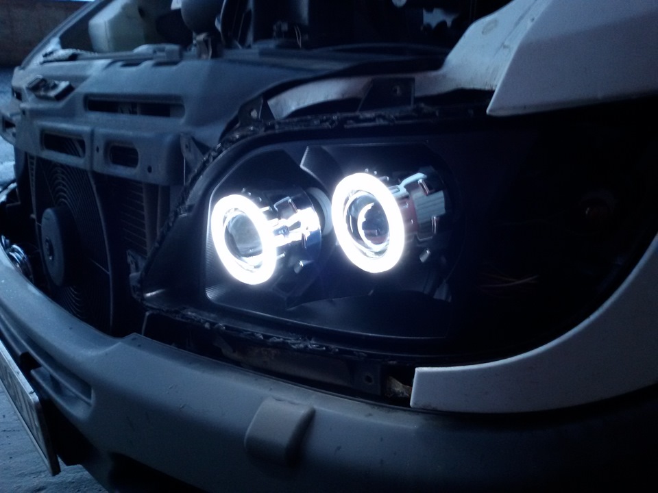 Линзирование фар Mercedes-Benz Sprinter — Mercedes-Benz V-Class (W638 ...
