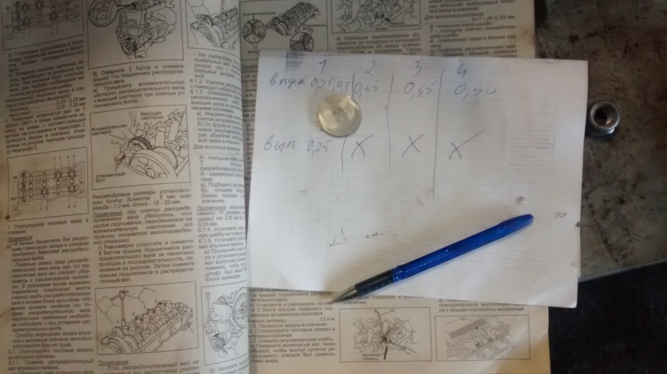 8097b26s 960 Как отрегулировать клапана на 5афе