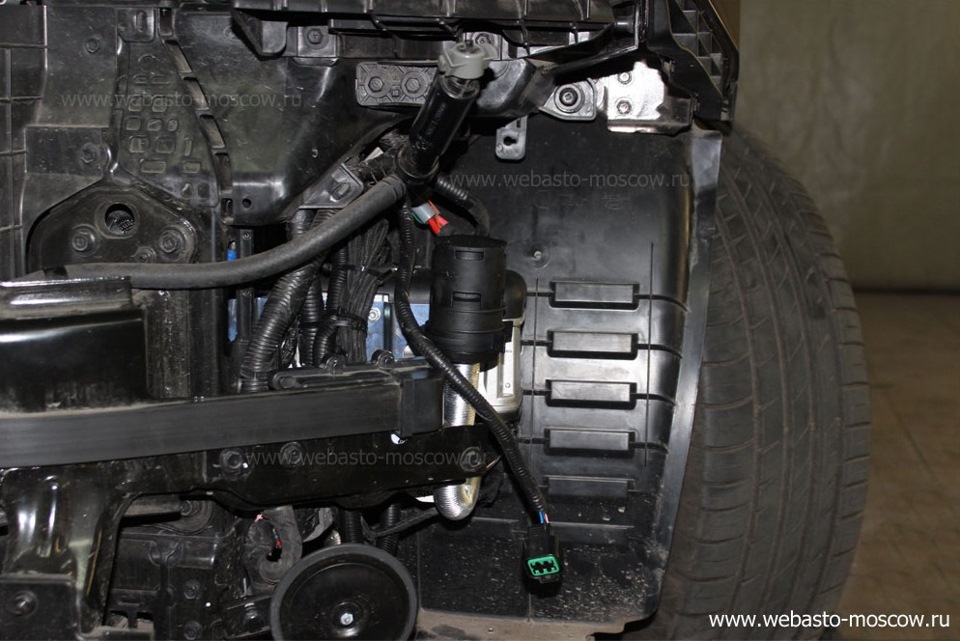 Забитая выхлопная вебасто. — Hyundai Santa Fe (3G), 2,2 л, 2013 года ...