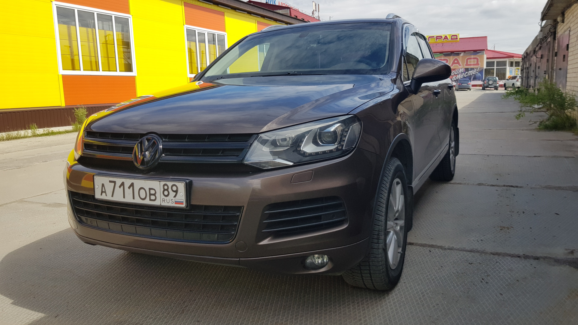 Антихром и сетки. — Volkswagen Touareg (2G), 3,6 л, 2012 года | стайлинг |  DRIVE2