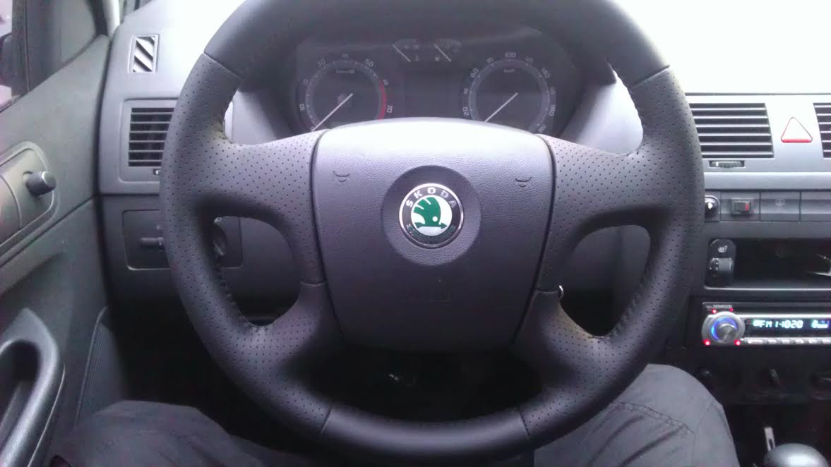 Fabia как снять руль Перетянул руль - Skoda Fabia Mk1, 1,2 л, 2005 года своими руками DRIVE2