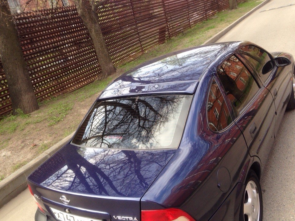 Молдинги и козырек — Opel Vectra B, 1,6 л, 1998 года | кузовной ремонт ...