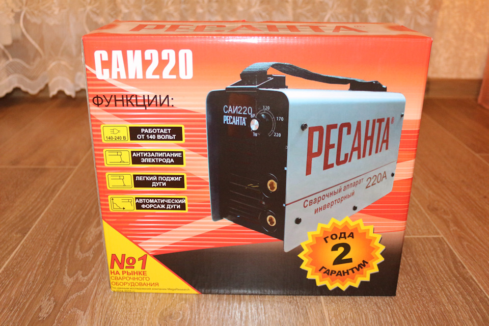 Сварочный аппарат инверторный Ресанта САИ 220. — DRIVE2