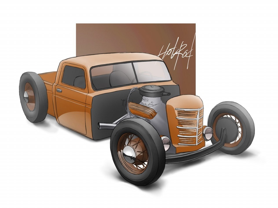 Animated hot Rod