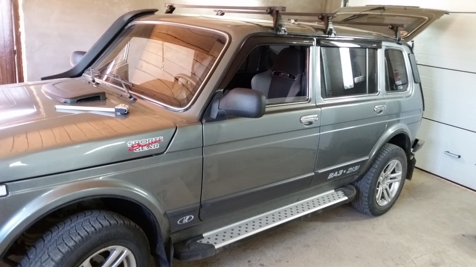 №6 поперечины Атлант — Lada 4x4 5D, 1,8 л, 2012 года | аксессуары | DRIVE2