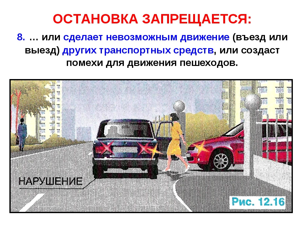 Помеха при заезде во двор. Остановка и стоянка транспортных средств. Место остановки транспортных средств. Остановка и стоянка транспортных средств на проезжей части. Правила остановки ТС.