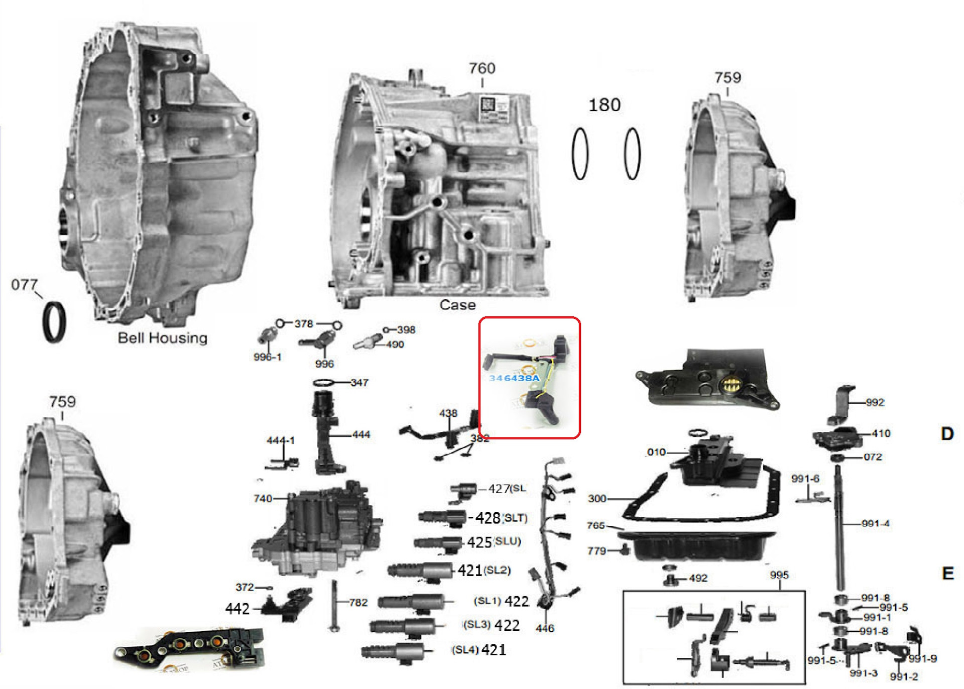 U660 акпп схема