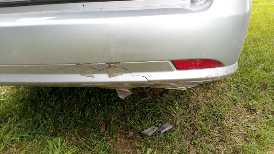 Пайка бампера — Chevrolet Lacetti SW, 1,6 л., 2008 года | кузовной ...