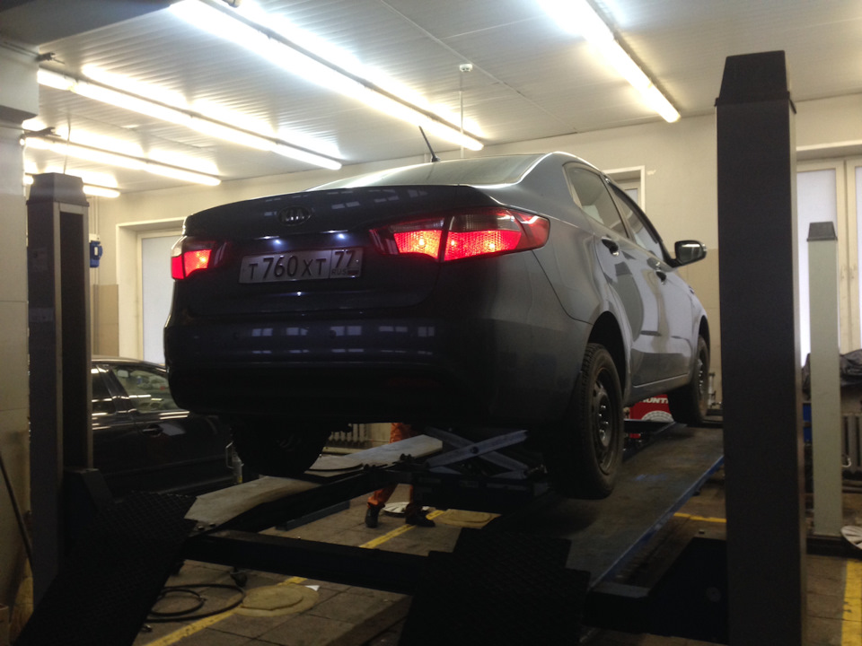 Сход-развал — KIA Rio (3G), 1,6 л, 2013 года | визит на сервис | DRIVE2