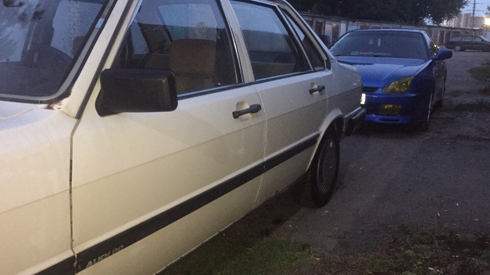 Тормоза + удаление рыжиков с кузова — Audi 80 (B2), 1,8 л, 1984 года ...