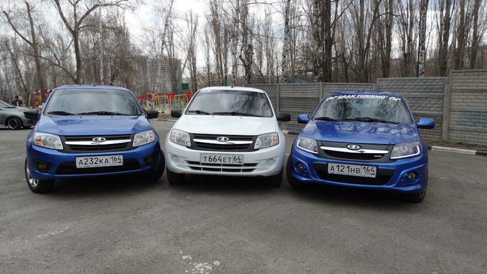 Встреча любителей автомобиля Лада Гранта г. Саратов 64 RUS — Lada ...