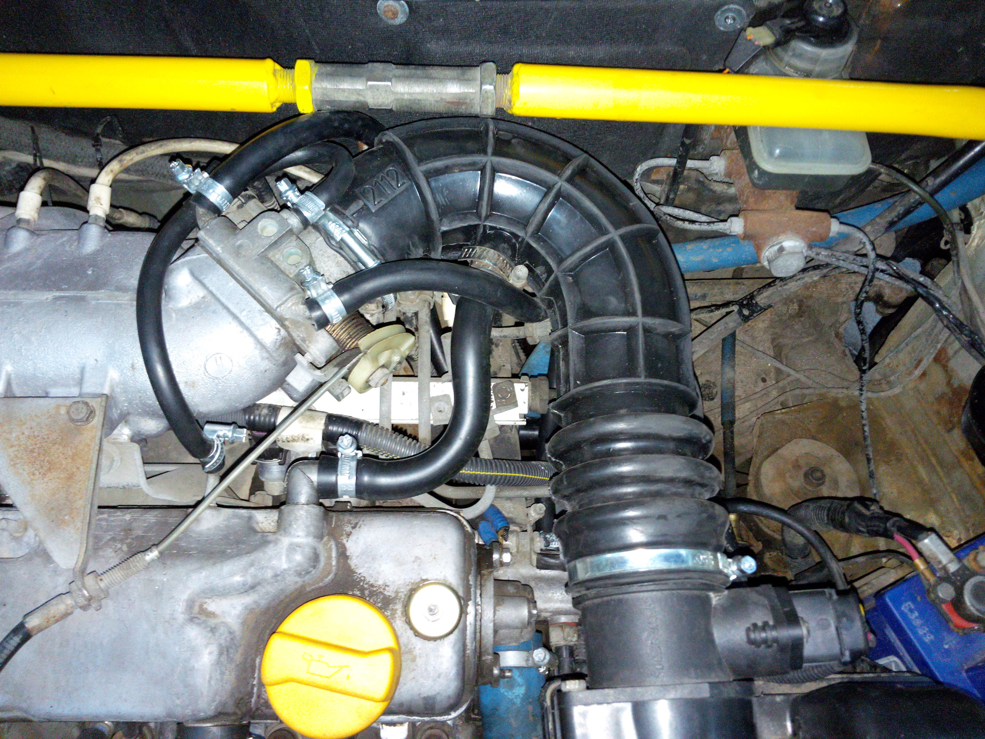 Чистка дроссельной заслонки и замена патрубков к инжектору ВАЗ 2110 ...