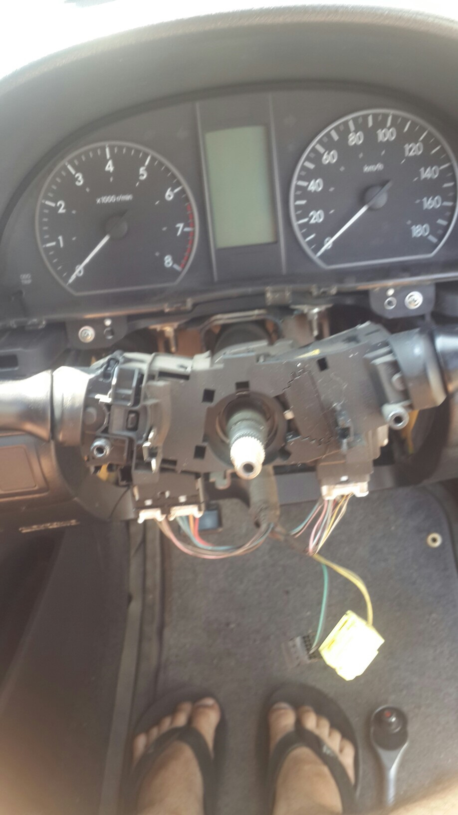 Мультируль установка пока без подключения — Toyota Allion (T260), 1,8 л ...