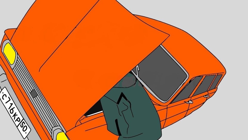 Небольшой арт — Москвич 426, 1,4 л, 1974 года | просто так | DRIVE2