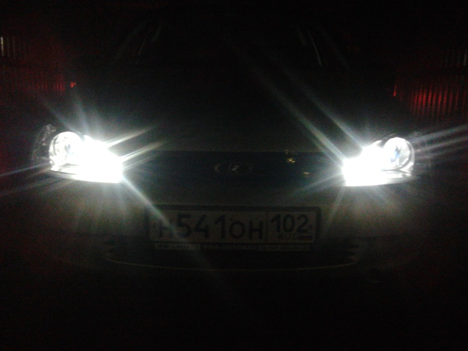 диодные LED лампы — Lada Калина Хэтчбек (1G), 1,6 л, 2012 года ...