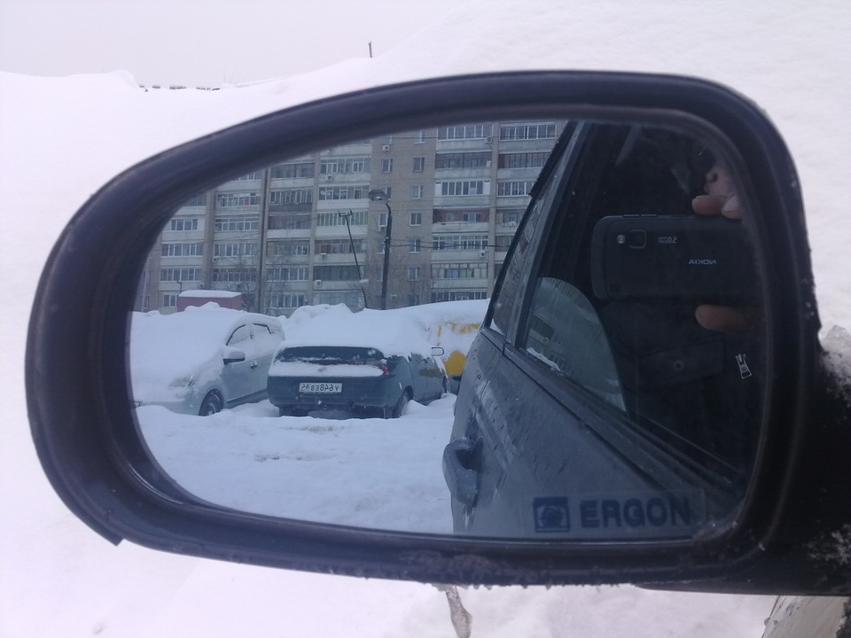 Зеркала с подогревом. — Lada Калина седан, 1,6 л, 2009 года ...