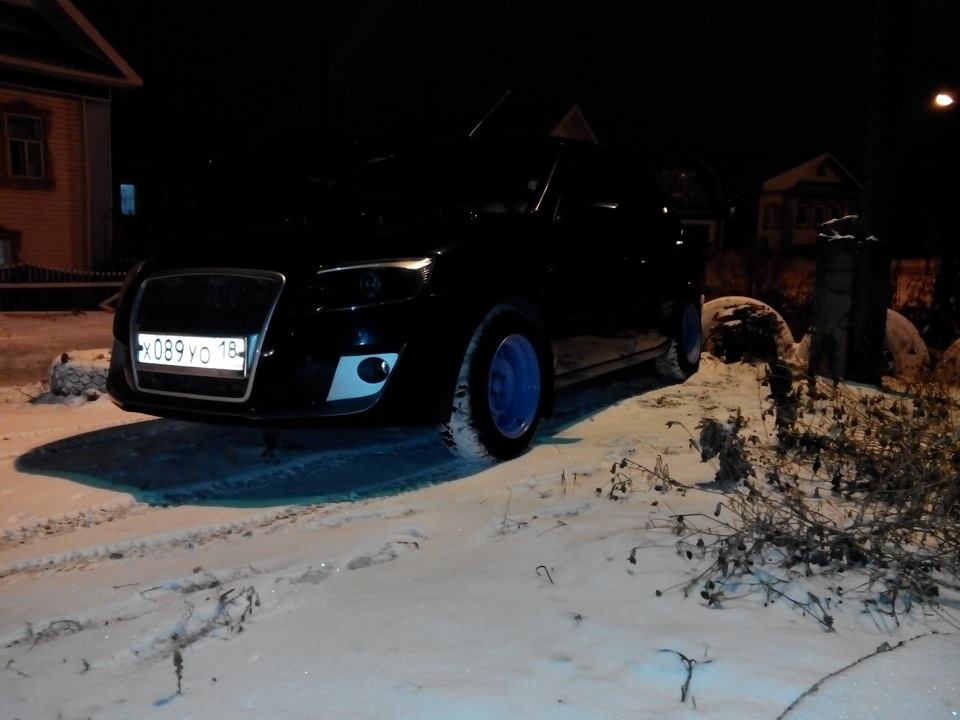 Зимой и летом на белых штампах :D — Lada Гранта, 1,6 л, 2013 года ...