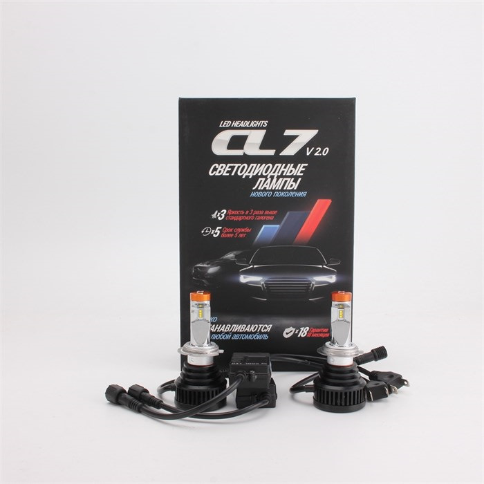 LED лампы CL7 в рефлекторной фаре — Mitsubishi Outlander (3G), 2 л ...