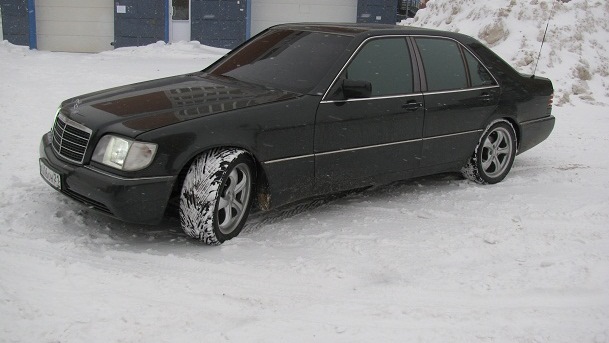 Mercedes Benz w140 зима