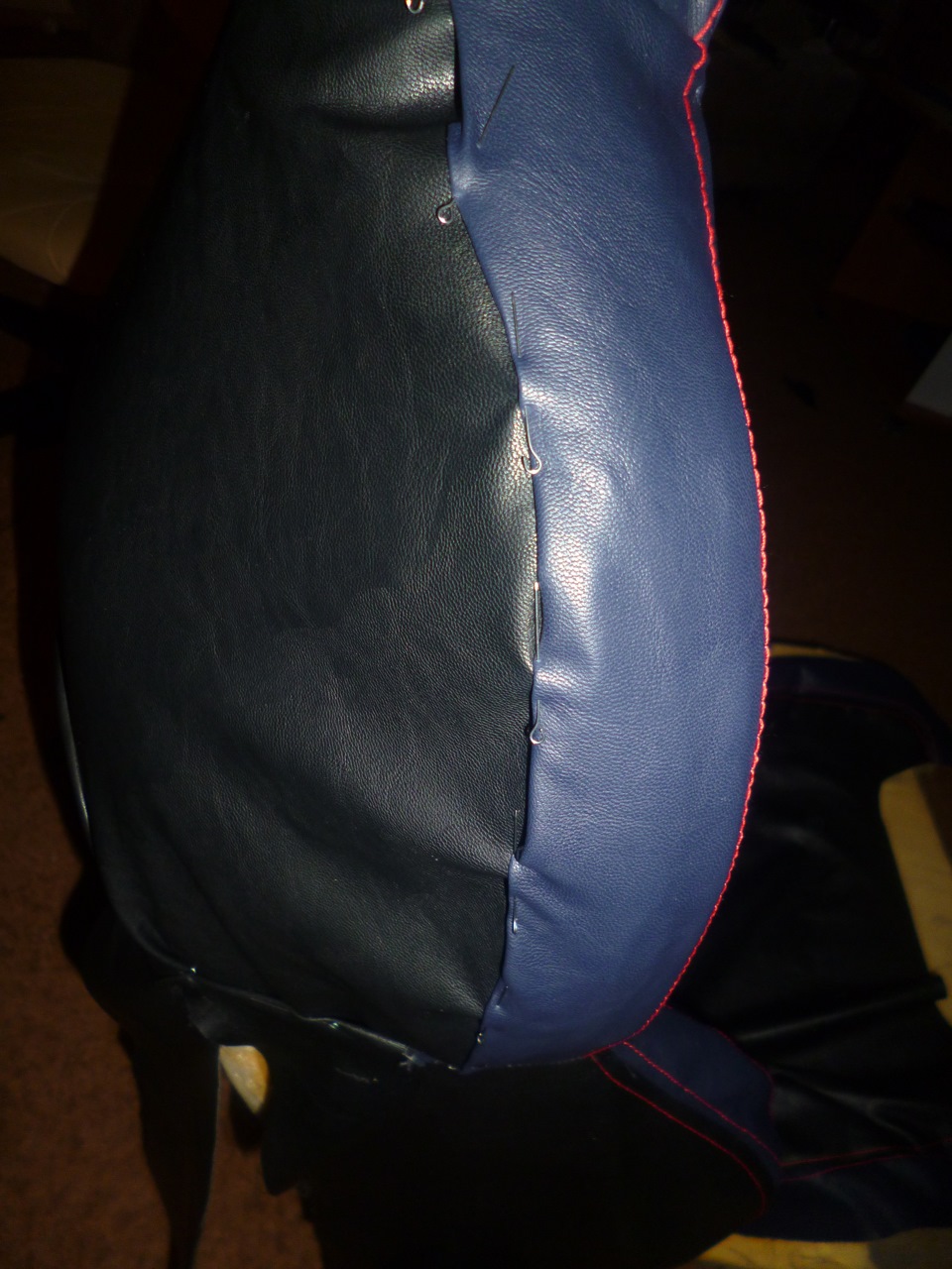 Перетяжка сидений кожзамом (Hand made ) — Lada 21093i, 1,5 л, 2004 года ...