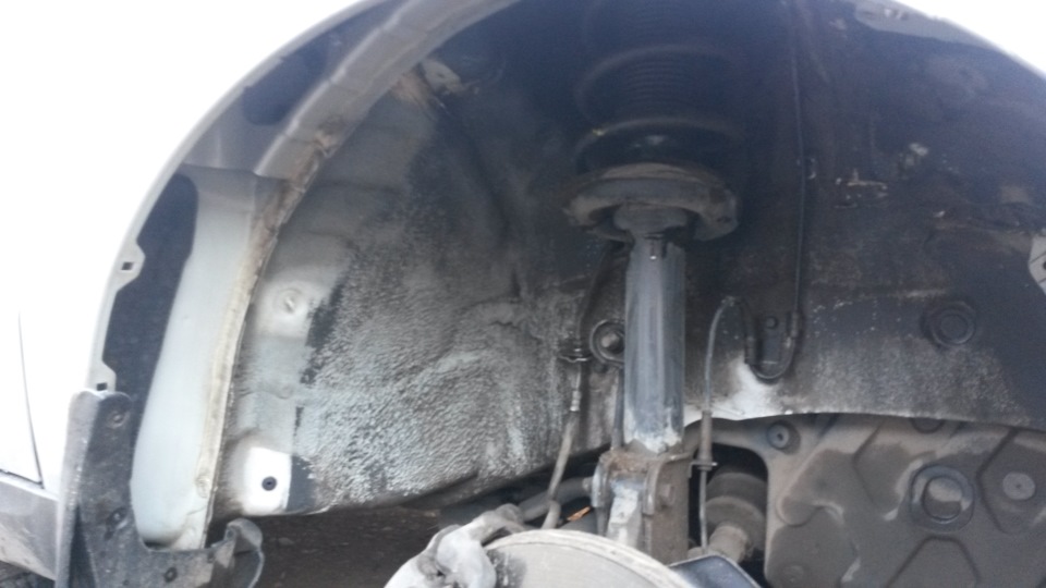 ШВИ передних арок, подкрылок и крыльев — Hyundai Santa Fe (2G), 2,2 л ...