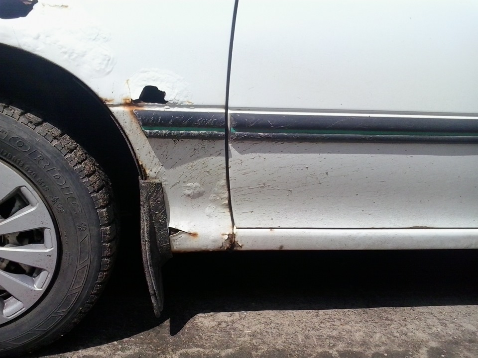 Предварительный осмотр. — Opel Astra F, 1,6 л, 1994 года | кузовной ...
