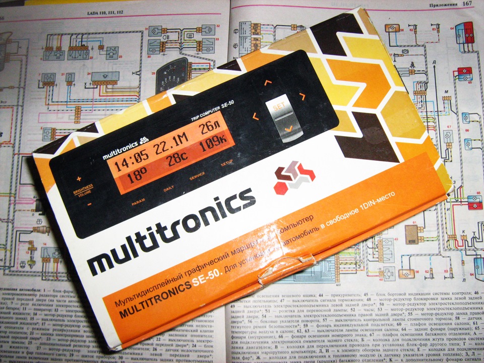 Маршрутный компьютер Multitronics SE-50 — Lada 21102, 1,6 л, 2001 года ...