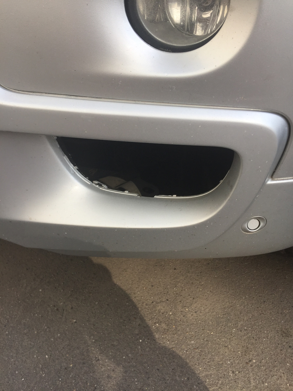 Решетка-заглушка в бампер — BMW X5 (E70), 3 л, 2008 года | своими ...