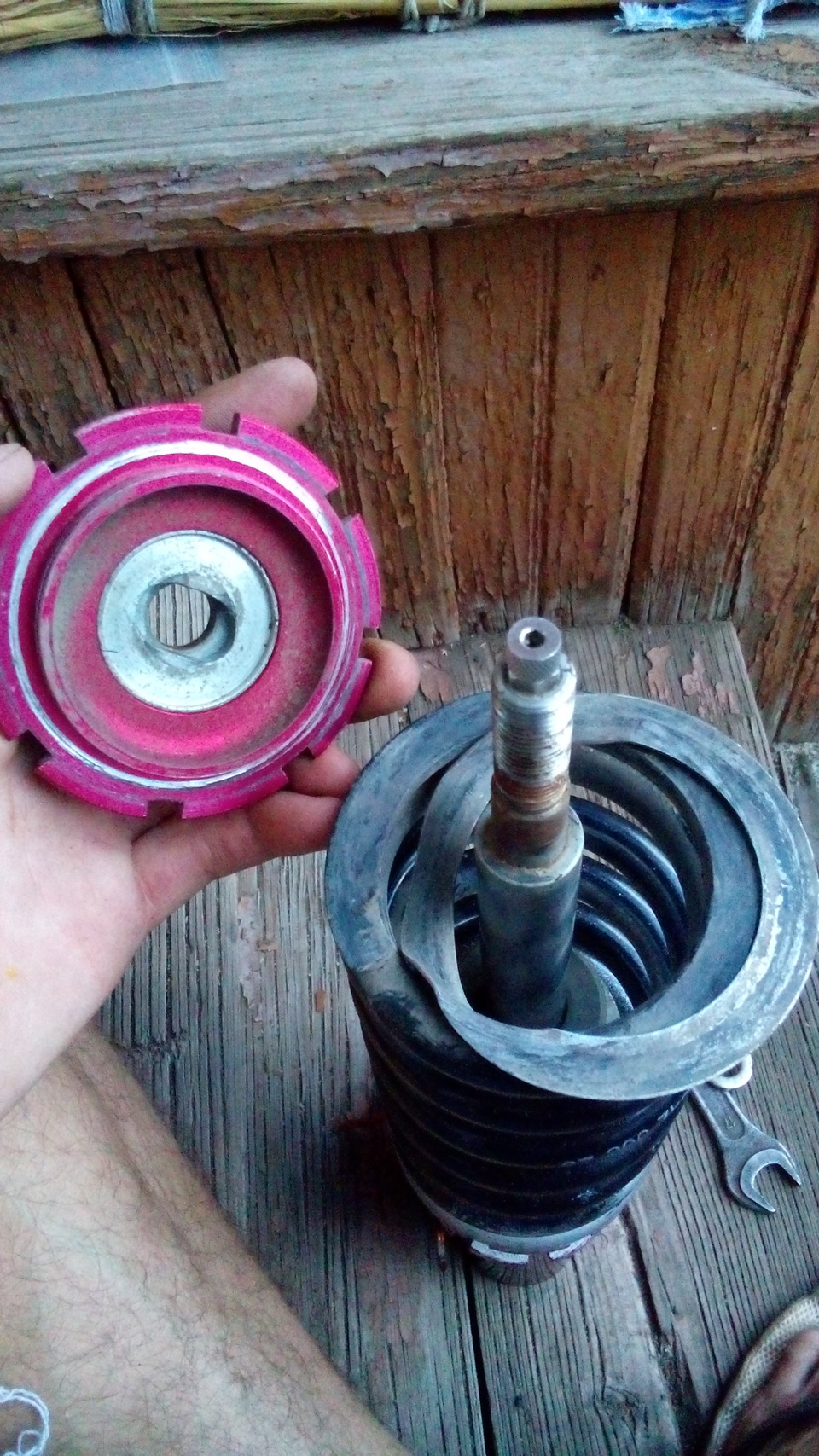 разбор передних винтовых стоек mdu — Honda Civic 4D (8G), 1,8 л, 2007 ...