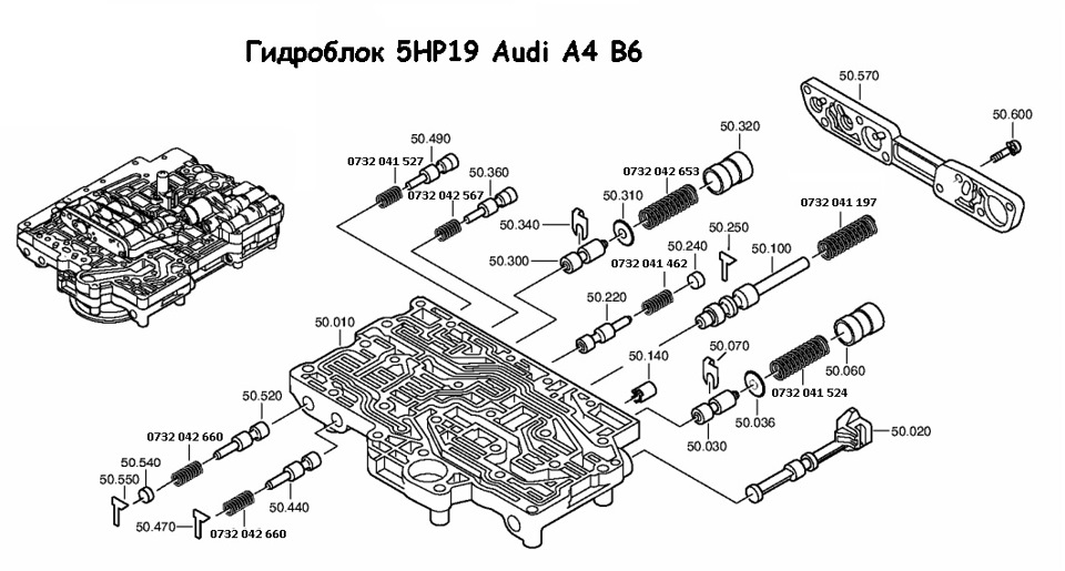 Zf4hp20 схема гидроблока