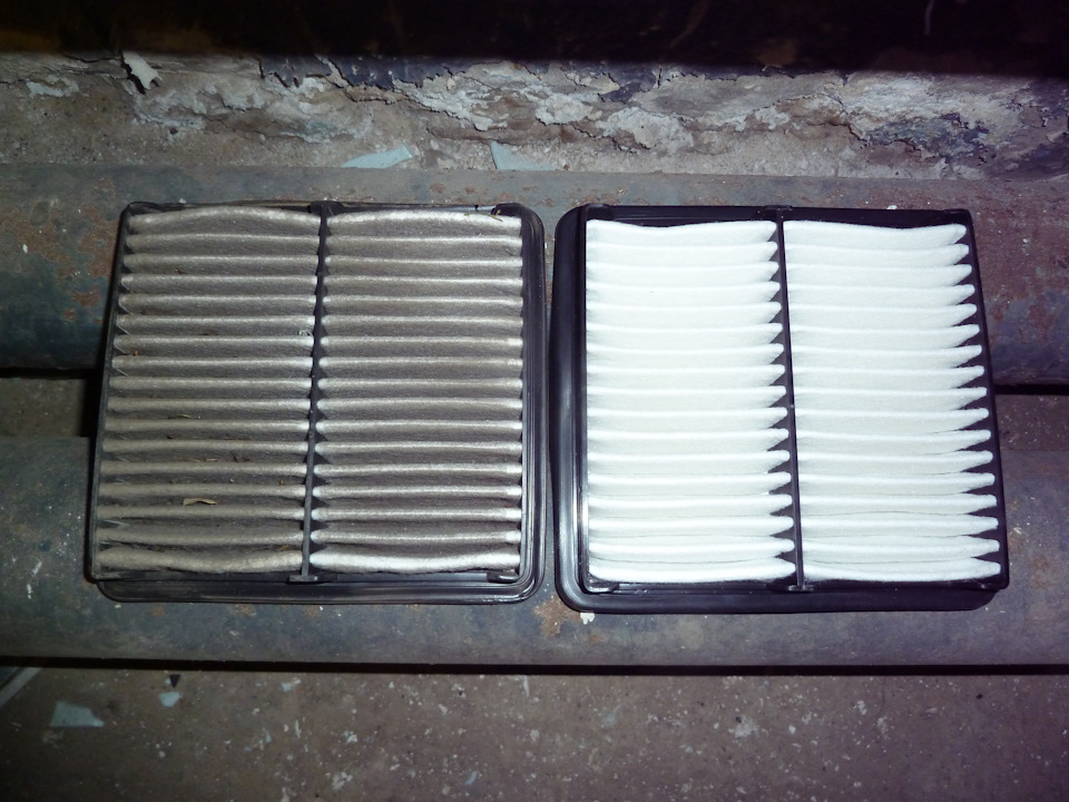 3 Старый и новый воздушный фильтр — Daewoo Matiz (M100/M150)