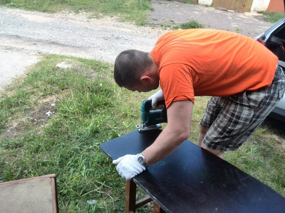 Первый раз в жизни орудую лобзиком, очень понравилось. — Chevrolet Lacetti 5D