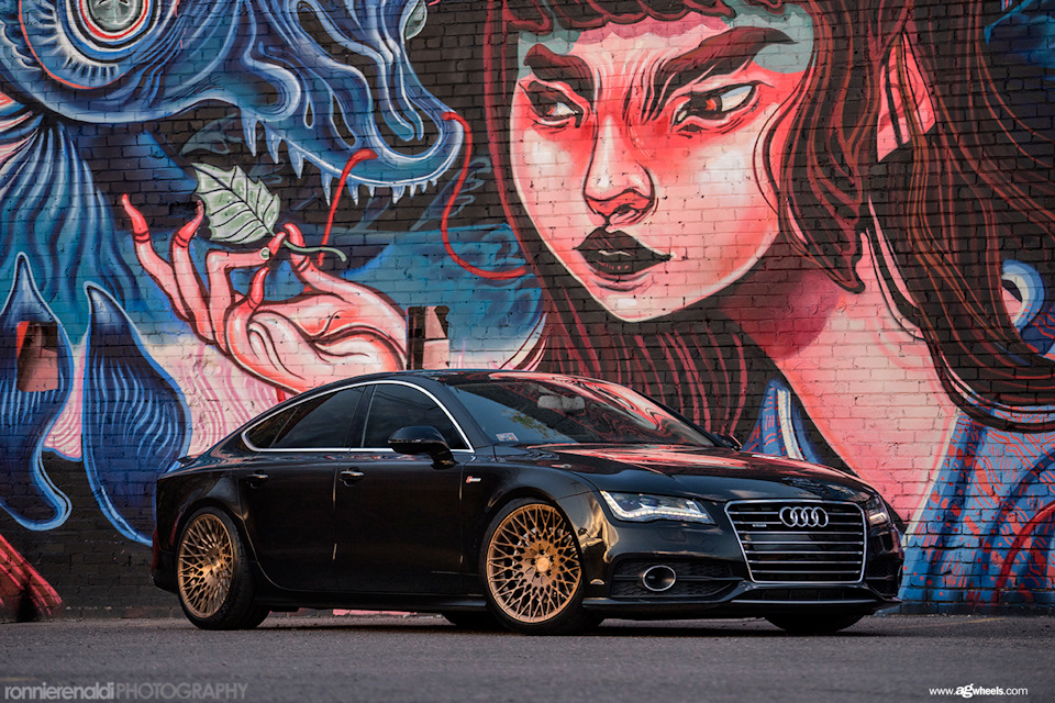 Audi A7 | AG Wheels M540 Matte Brushed Antique Bronze — Megawheel.ru на ...