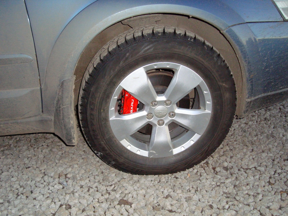 Субаровские диски R16 встали с хорошим зазором — Subaru Outback (BP)