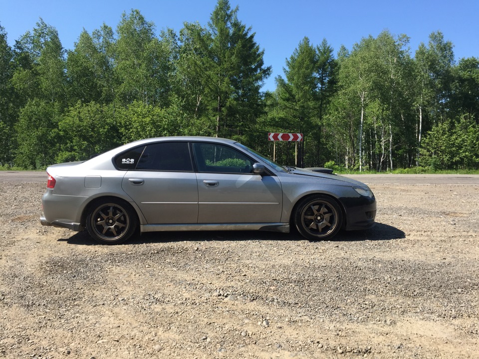 Новые колесики и кастом даунпайп — Subaru Legacy B4 Bl 2 л 2008