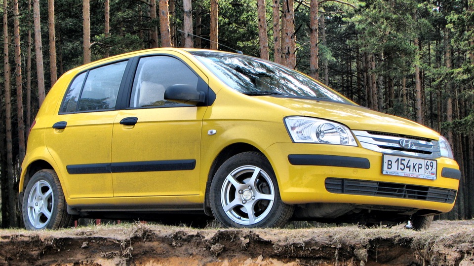 Hyundai Getz 1.3 бензиновый 2004 | Желтый Цыпа на DRIVE2