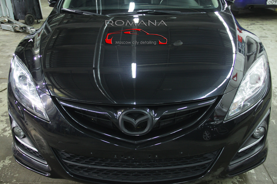 Мазда 6: Полировка, с нанесением защитного покрытия Everglass Platinum ...