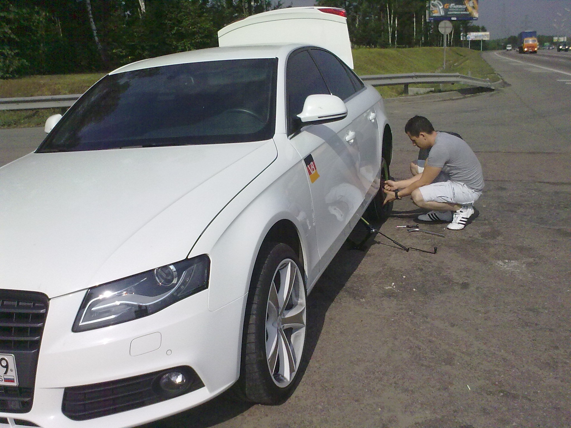 история одного колеса =) — Audi A4 (B8), 2 л, 2009 года | шины | DRIVE2