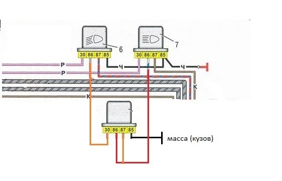 Как сделать на газели 2010 года чтобы дальний свет фар горел вместе с ближним