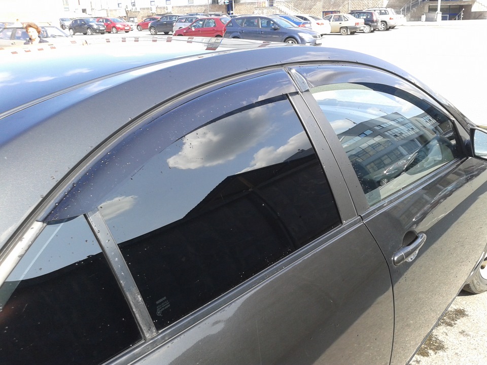 Ветровички + мухобойник — Nissan Primera (P12), 2 л, 2005 года ...