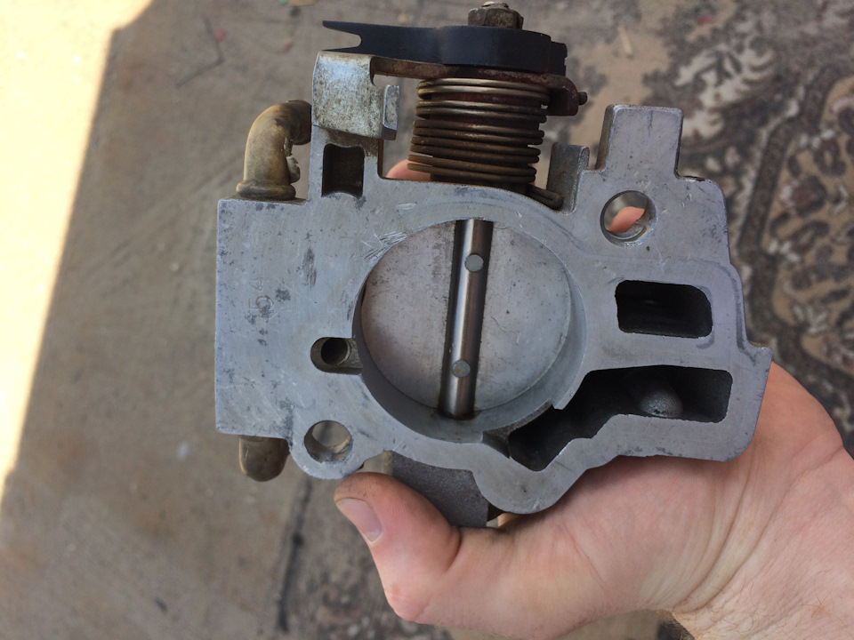 Дроссельный узел от ваз мне в ланос))) — Chevrolet Lanos, 1,5 л, 2007 ...