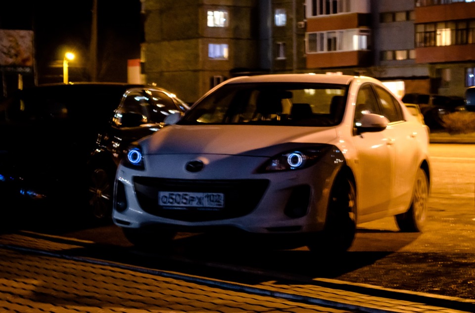 ангельские глазки) — Mazda 3 (2G) BL, 1,6 л, 2012 года | стайлинг | DRIVE2