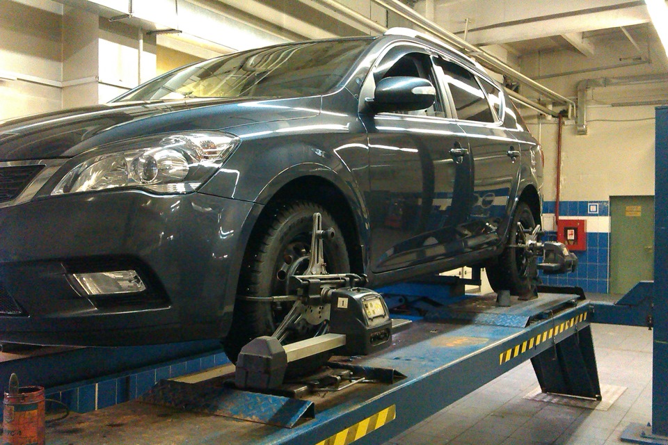 Сход-развал в ЛифтАвтоСервис у Сергея розова ч.2 — KIA Ceed SW (1G ...