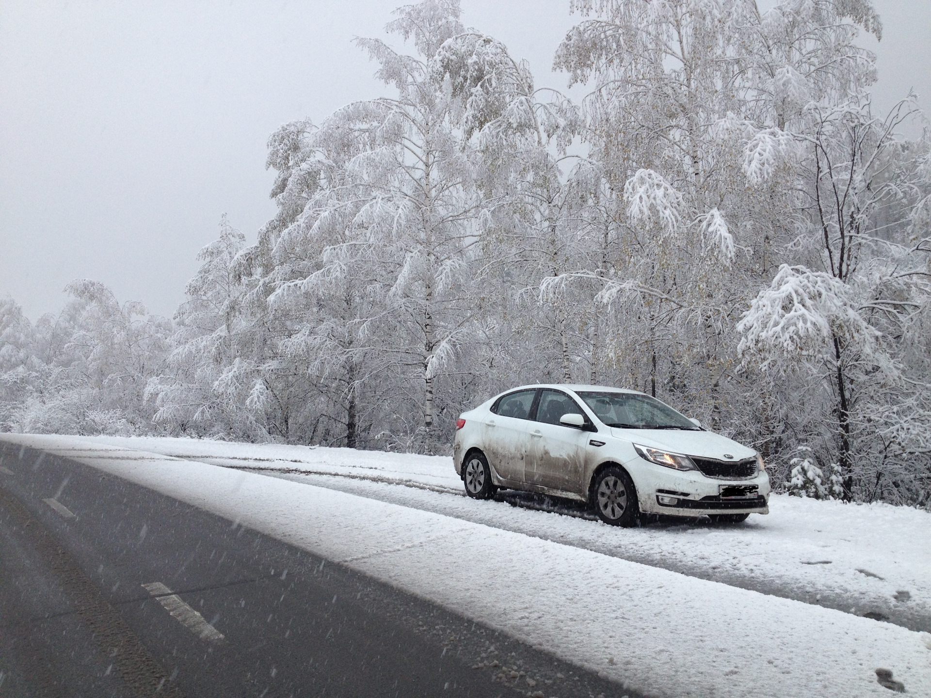 Kia Rio 2012 Winter